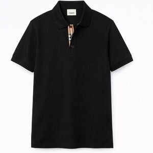 Burberry Black Polo Shirt Classic Design NWT M